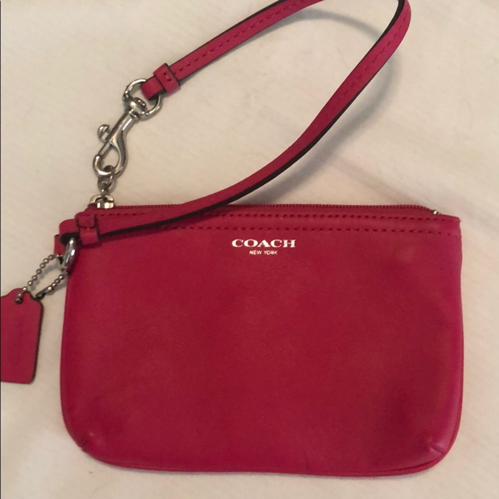 Coach Hot Pink Mini-Wristlet